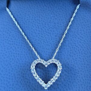 *SOLD* 10k Diamond Heart Necklace